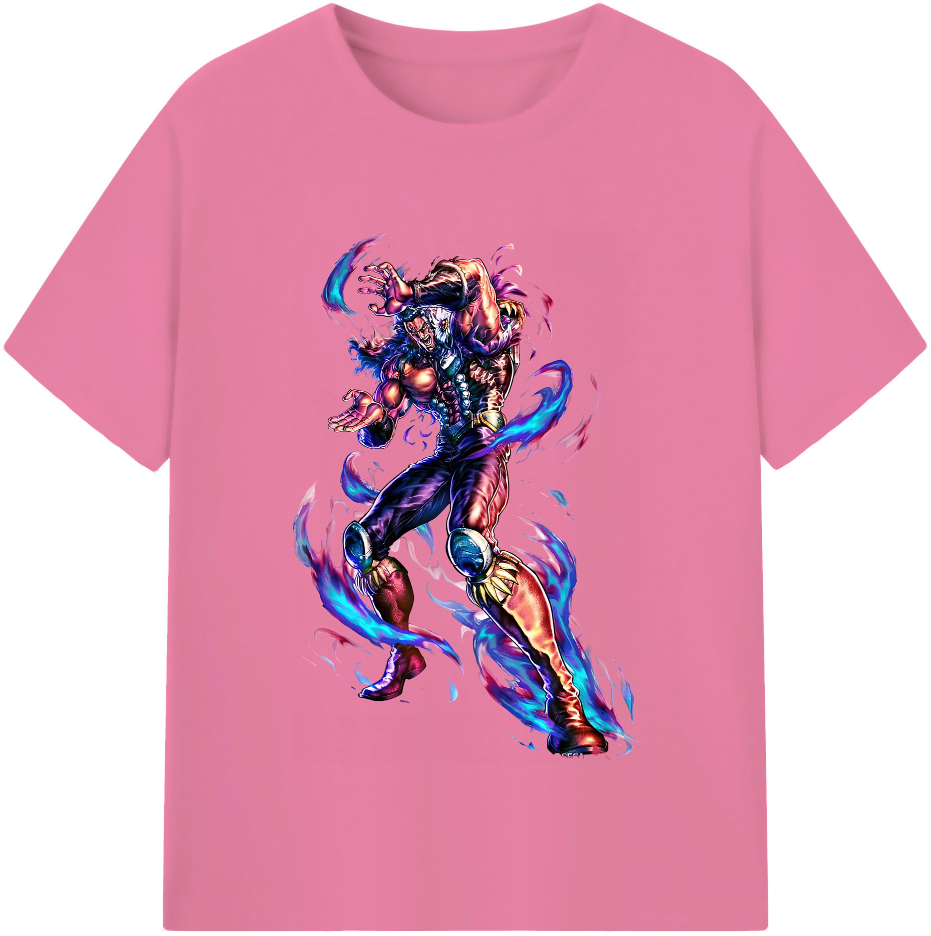 （画像用） 北斗の拳 Fist of the North Star 綿100％半袖Tシャツ（フロントプリント）